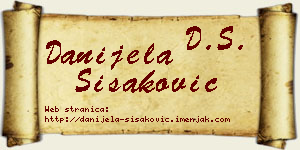Danijela Šišaković vizit kartica